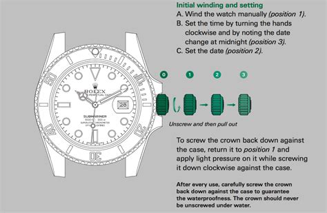 how to adjust date on rolex